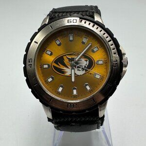Game Time Watch Missouri Tigers Men 41mm Case Black  Nylon Band New Battery